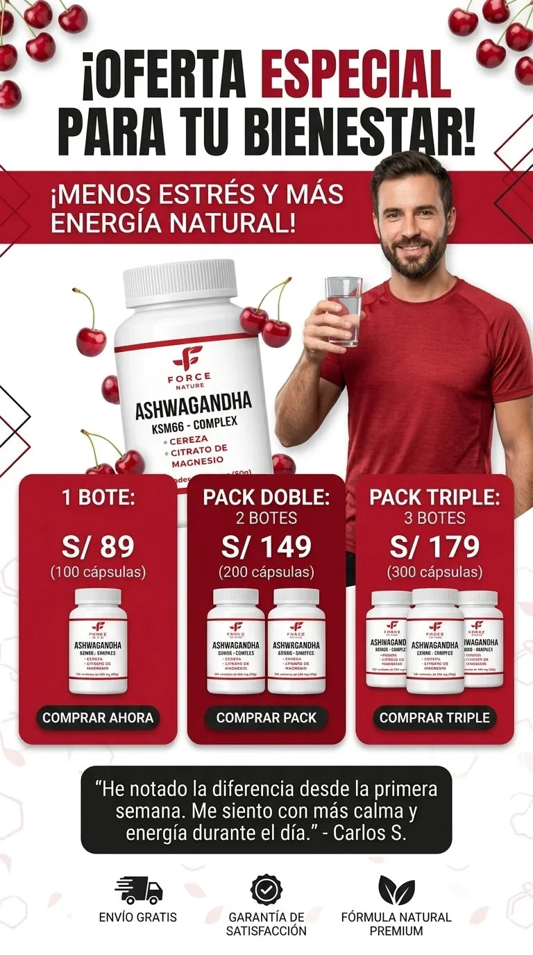 Pack 3 Ashwagandha KSM-66 Complex - Oferta Triple